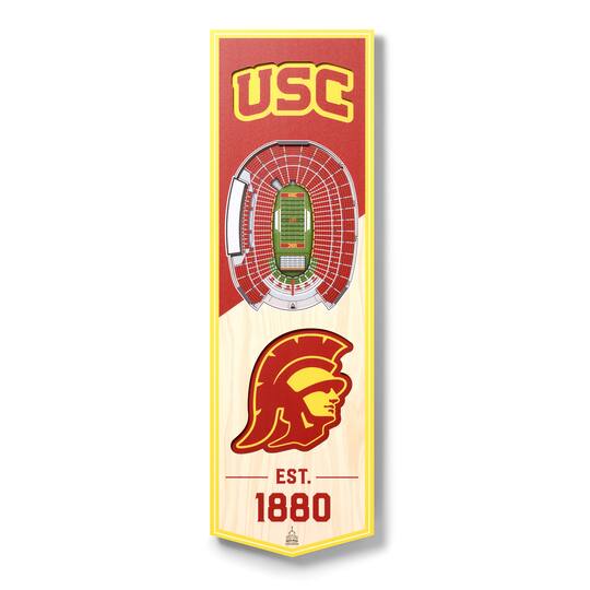 You the Fan Officially Licensed NCAA 6" x 19" 3D Stadium Banner - USC Trojans
